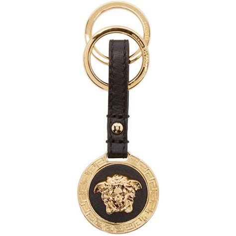 versace key chain|versace medusa keychain.